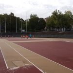 Paavo Nurmi Stadionilla.