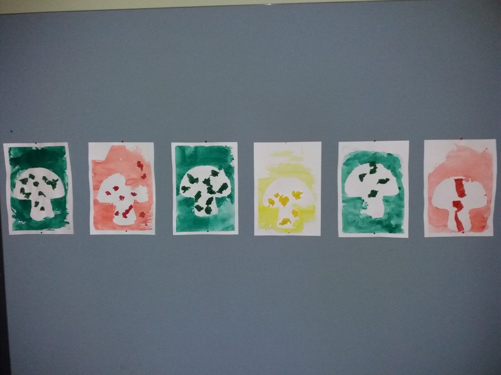 Maalattuja sieniä