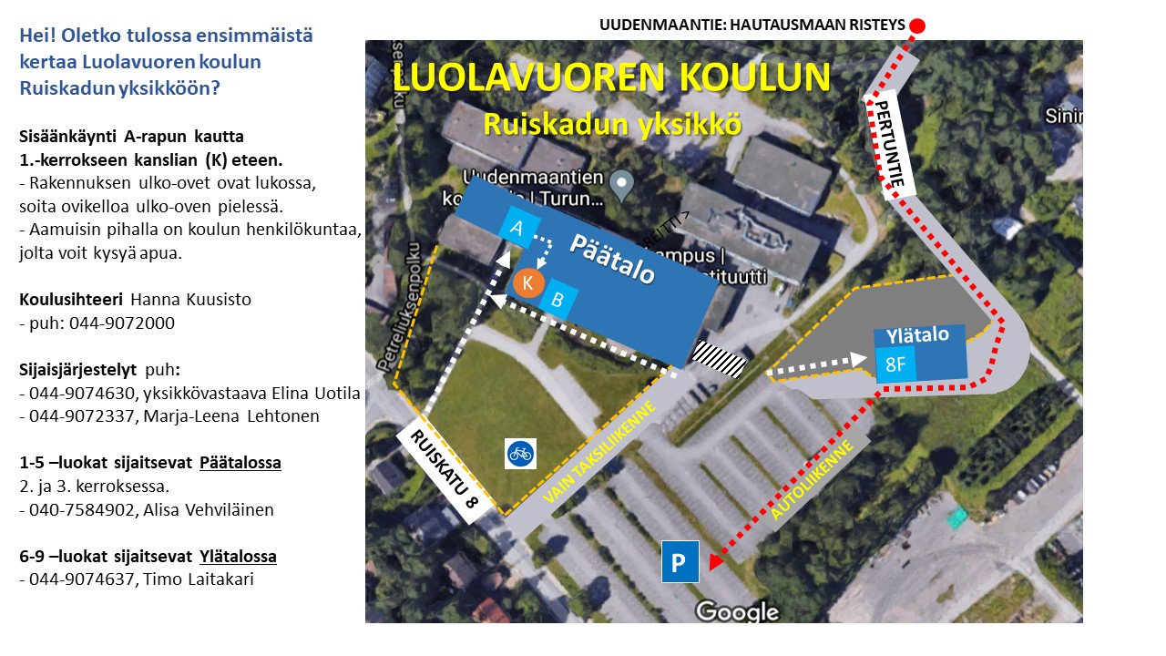 Ruiskadun Yksik n Yhteystiedot Luolavuoren Koulu