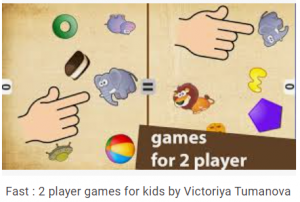 Kuva pelistä. Kuvassa käsi joka koskettaa erilaisia tavaroita pelialustalla.